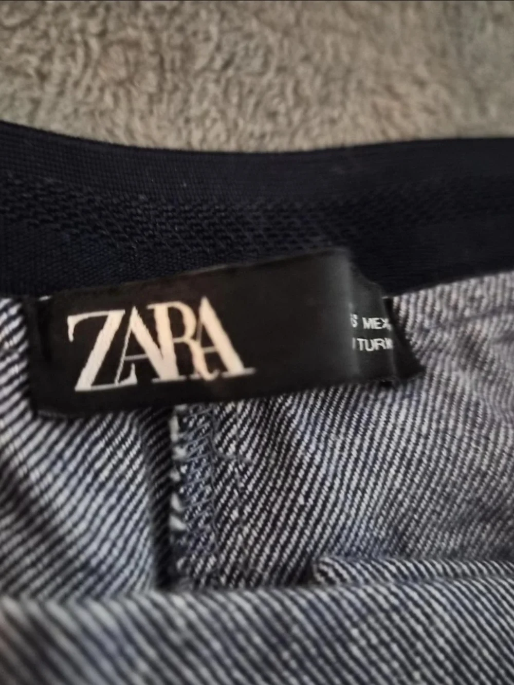 Zara Men's Slim Dress Pants Blue